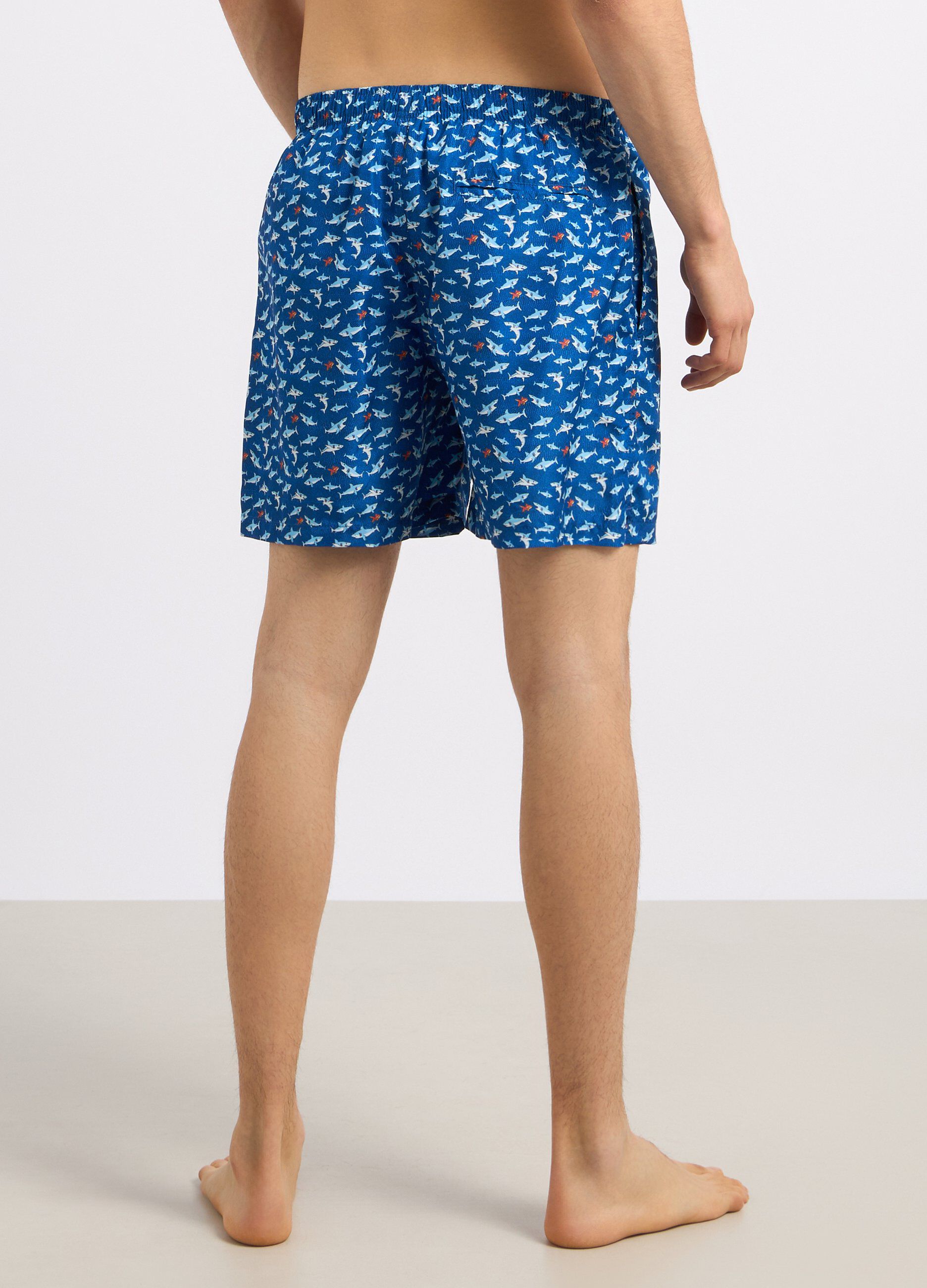 Costume shorts con stampa uomo_1