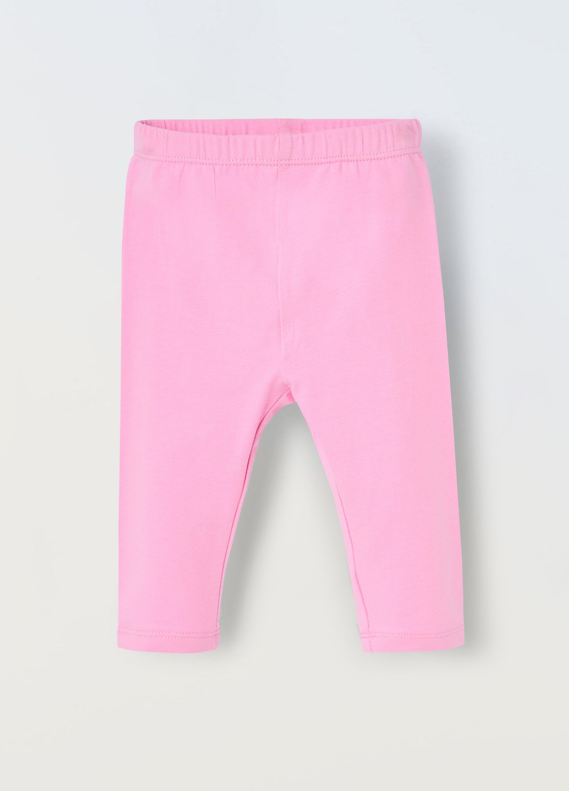 Leggings in cotone stretch neonata_0