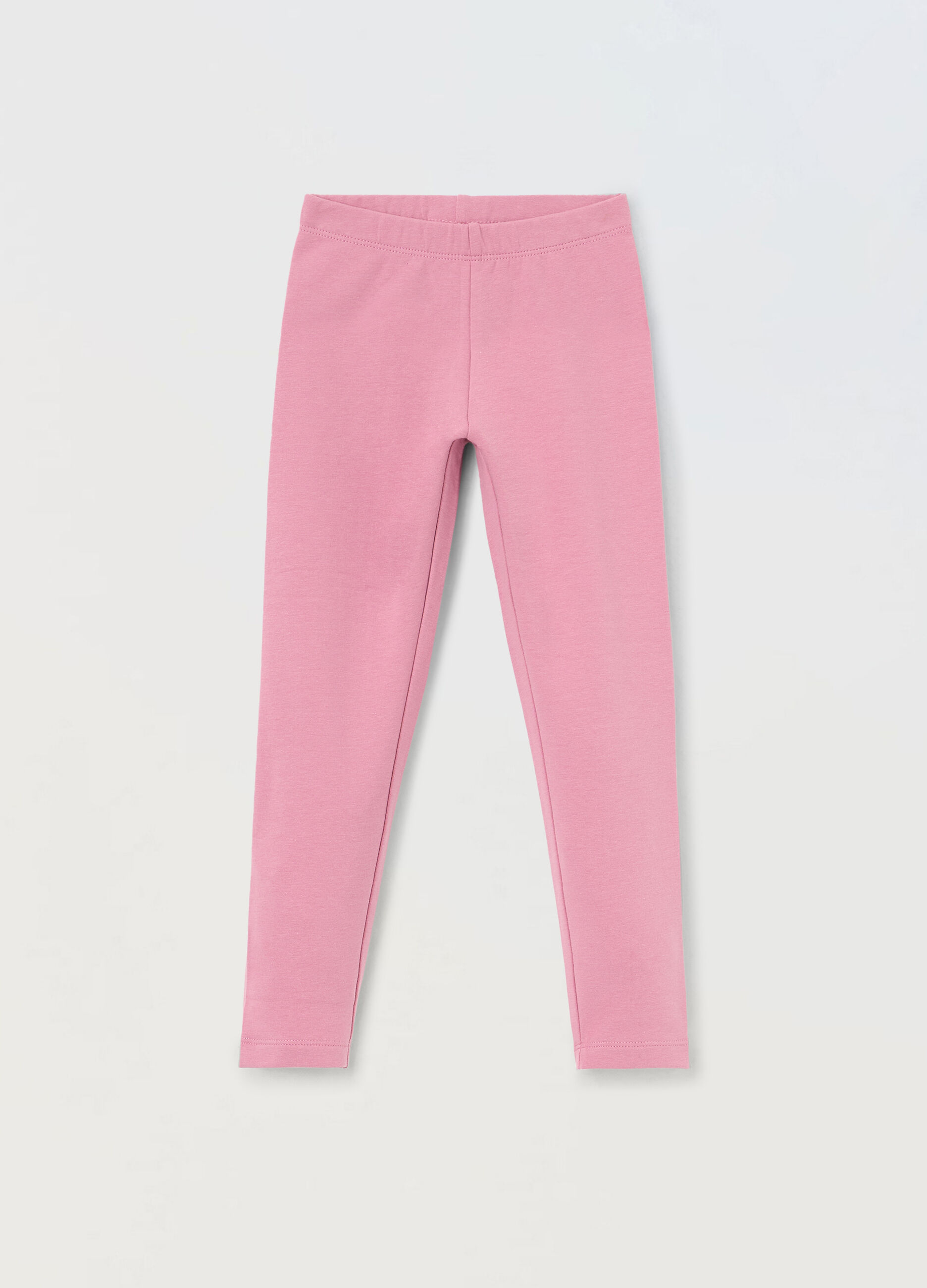 Leggings in french terry stretch bambina_0