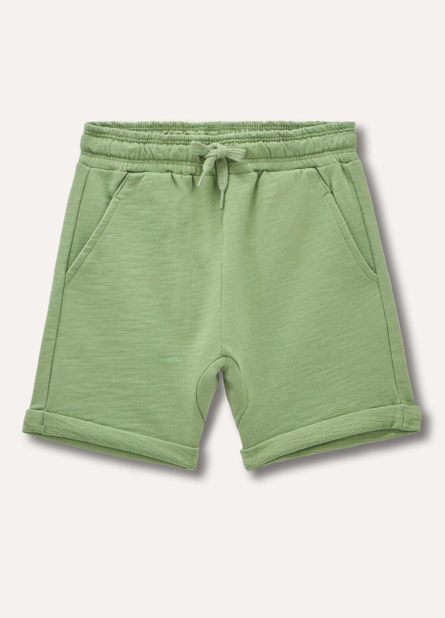 Shorts in puro cotone neonato_0