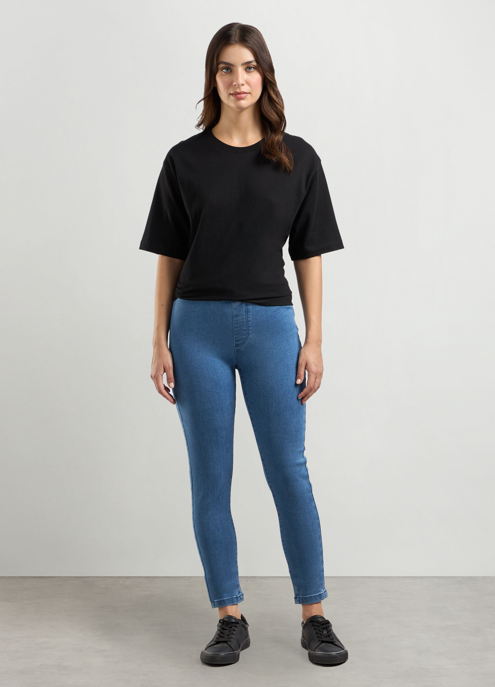 Jeggings in misto cotone stretch donna_0