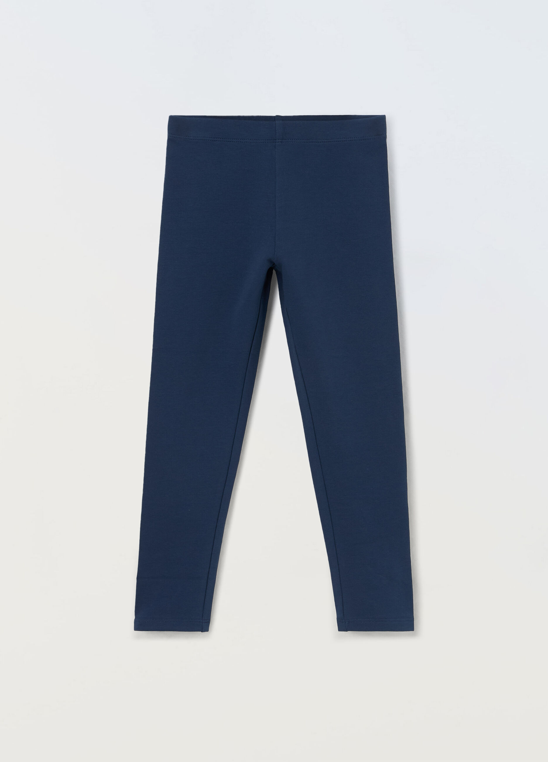 Leggings in cotone stretch bambina_0