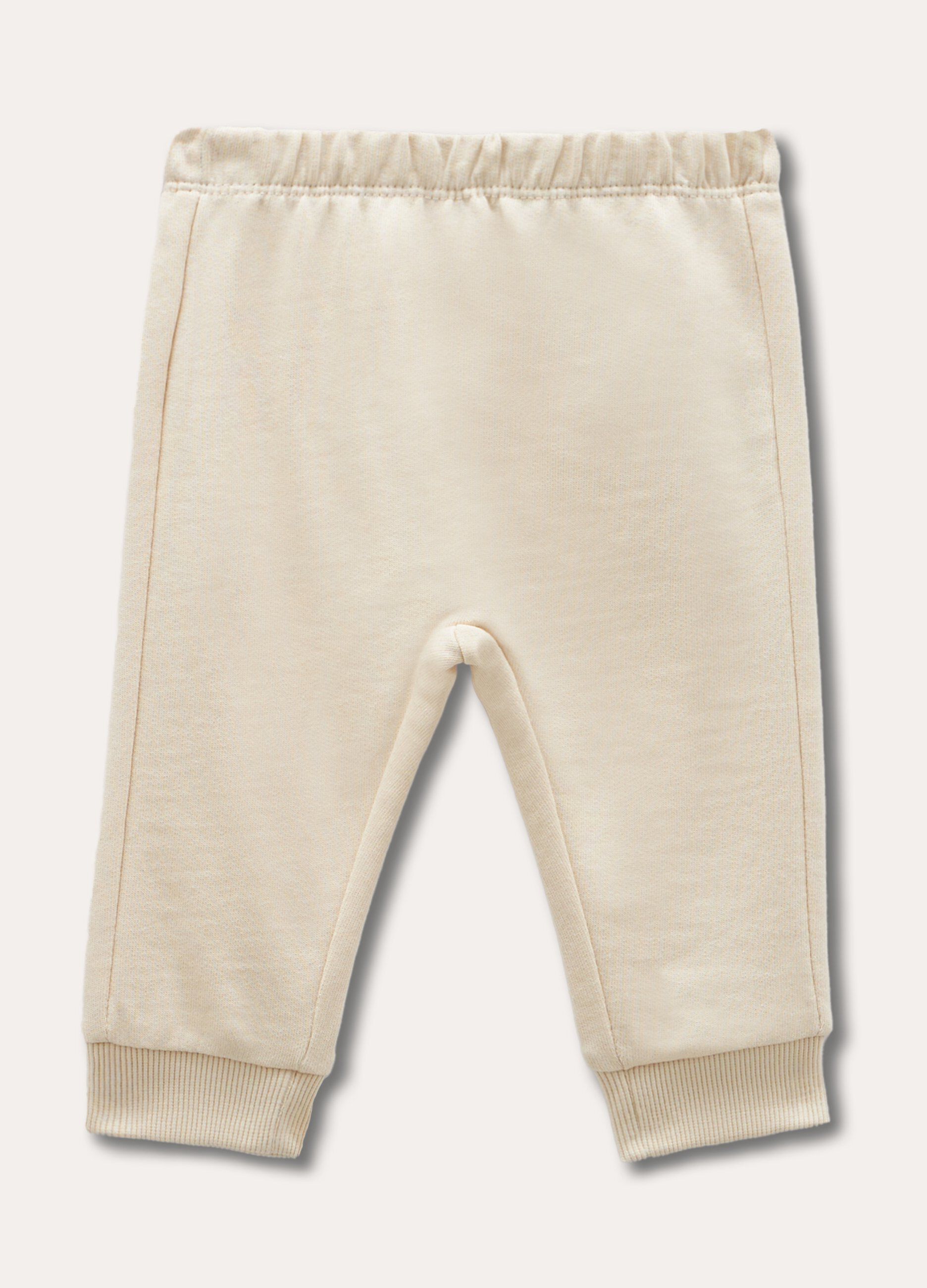 Jogger in puro cotone neonato_1