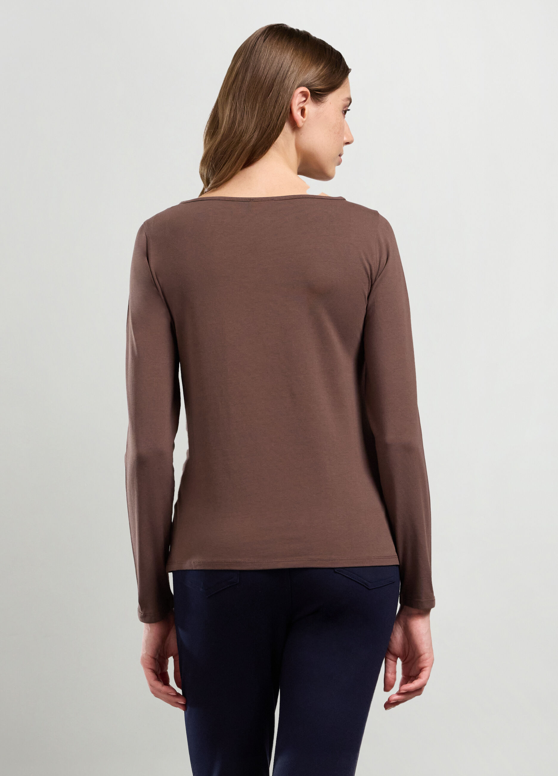 T-shirt in cotone stretch donna_1