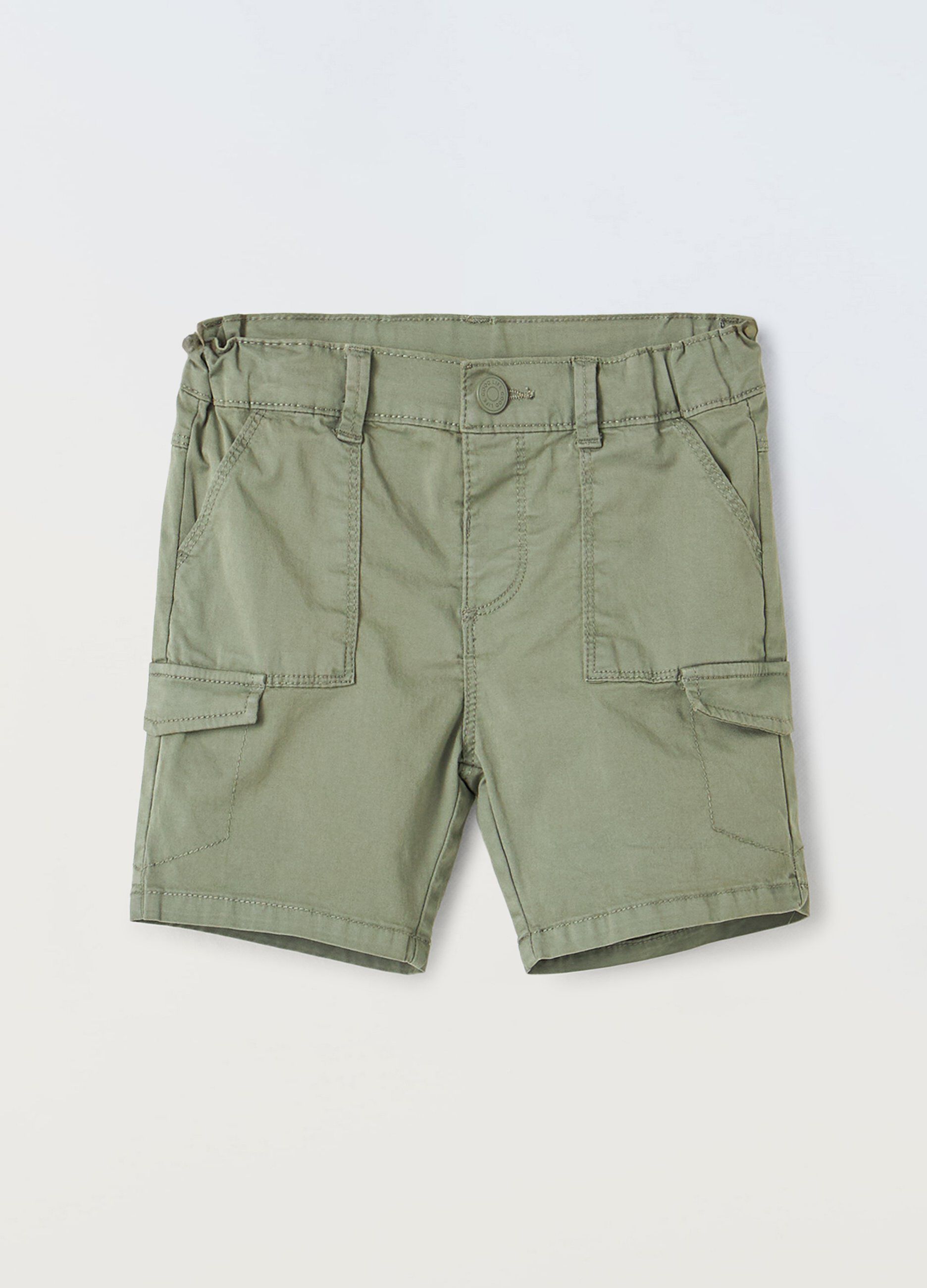 Shorts cargo in cotone stretch neonato_0