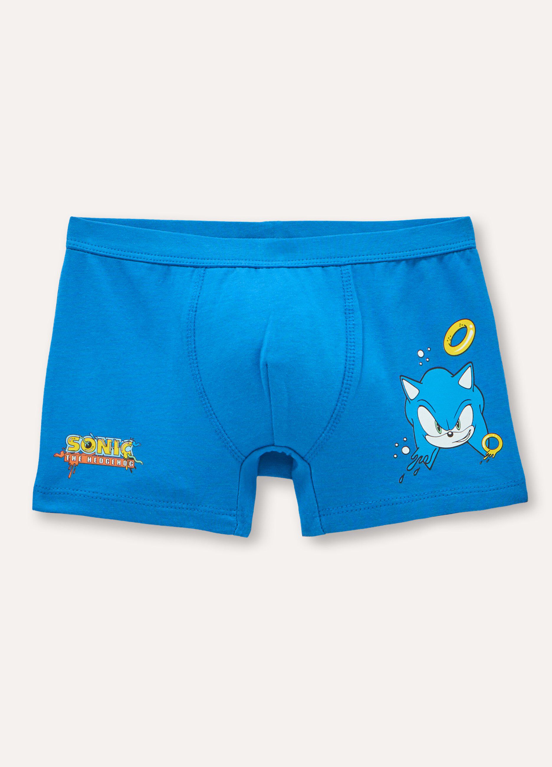 Pack 3 boxer Sonic in cotone stretch bambino_1