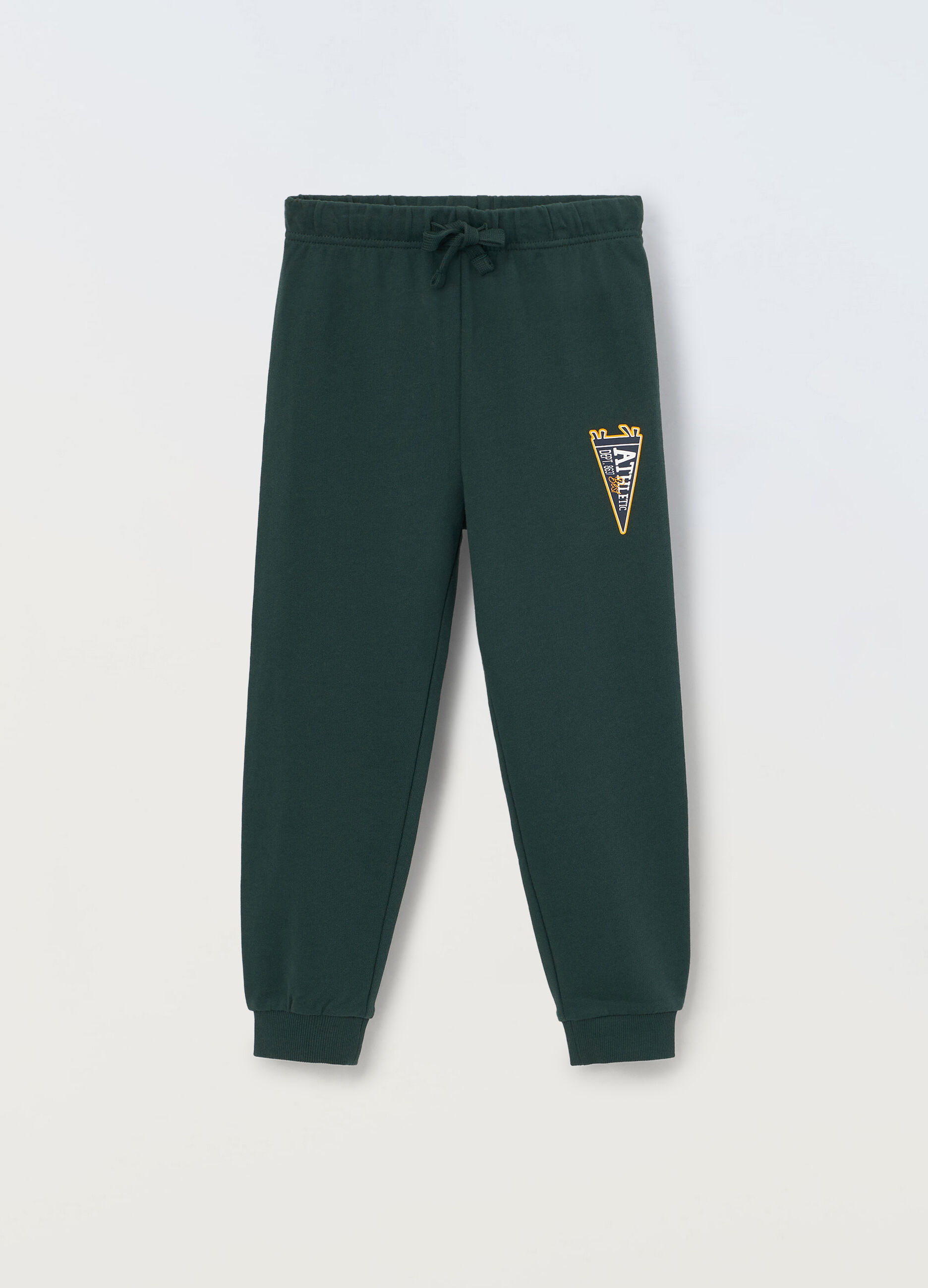 Joggers in french terry di puro cotone bambino_0