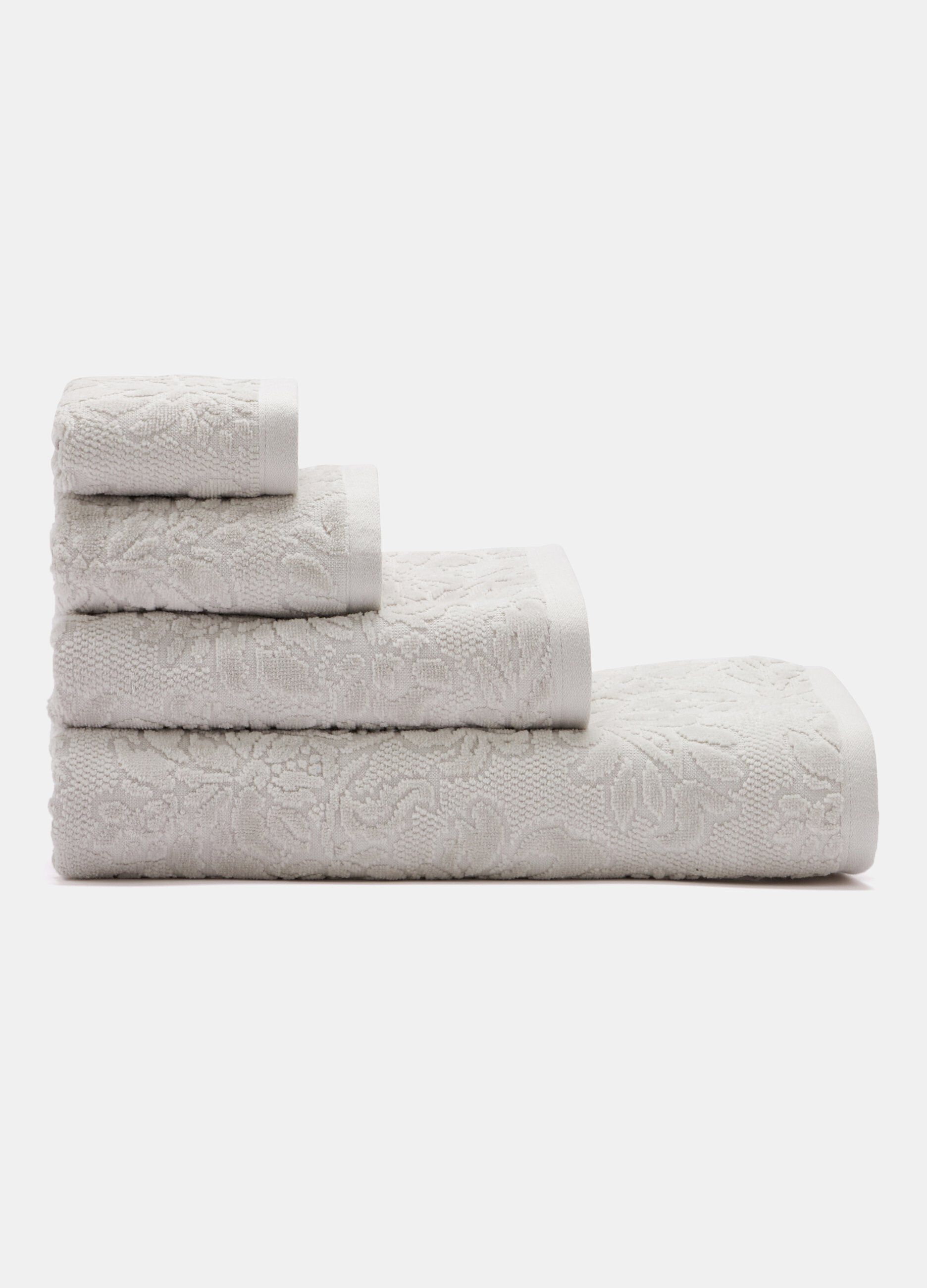 Asciugamano in puro cotone jacquard Made in Portugal