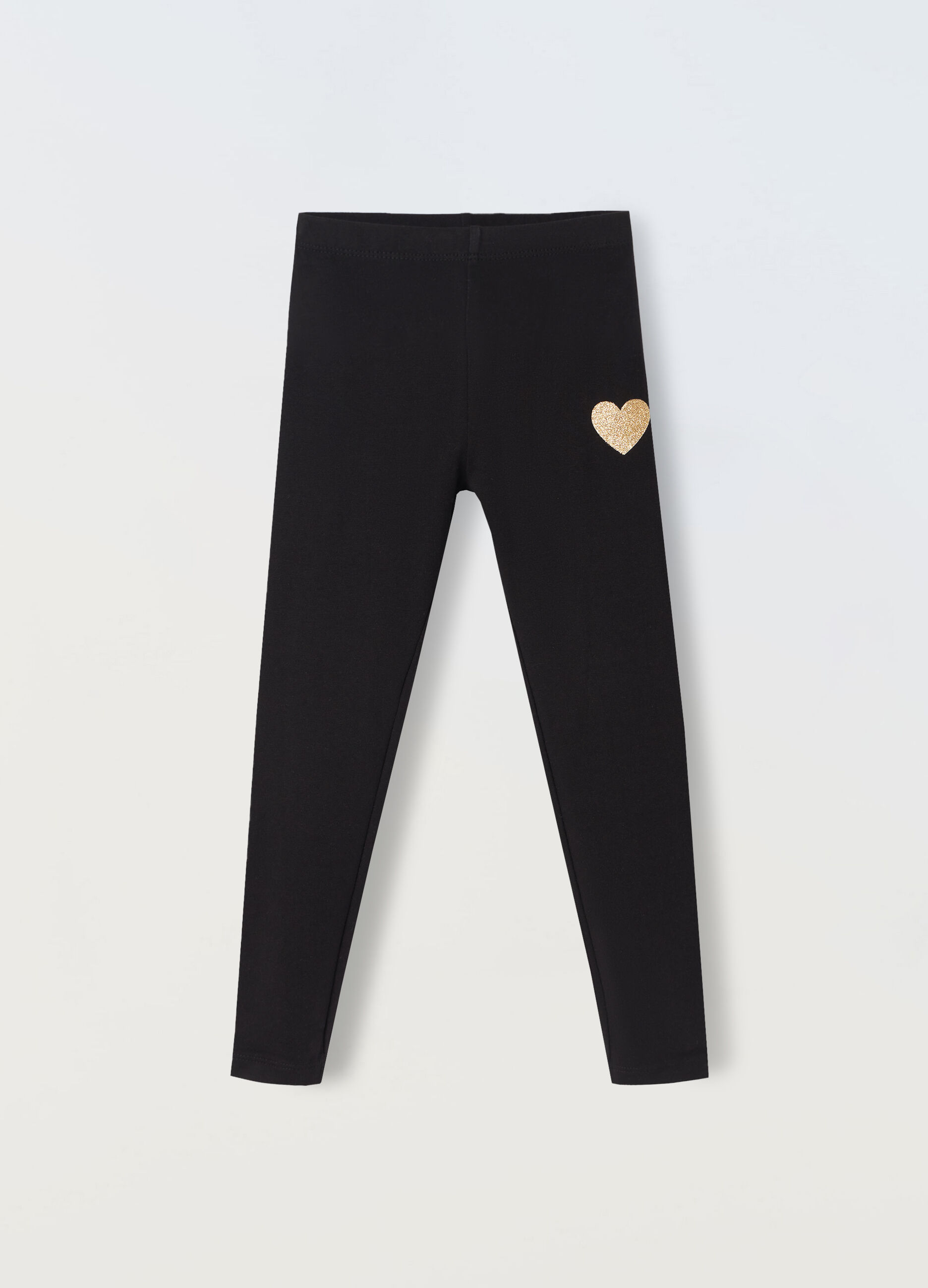 Leggings in cotone stretch bambina_0