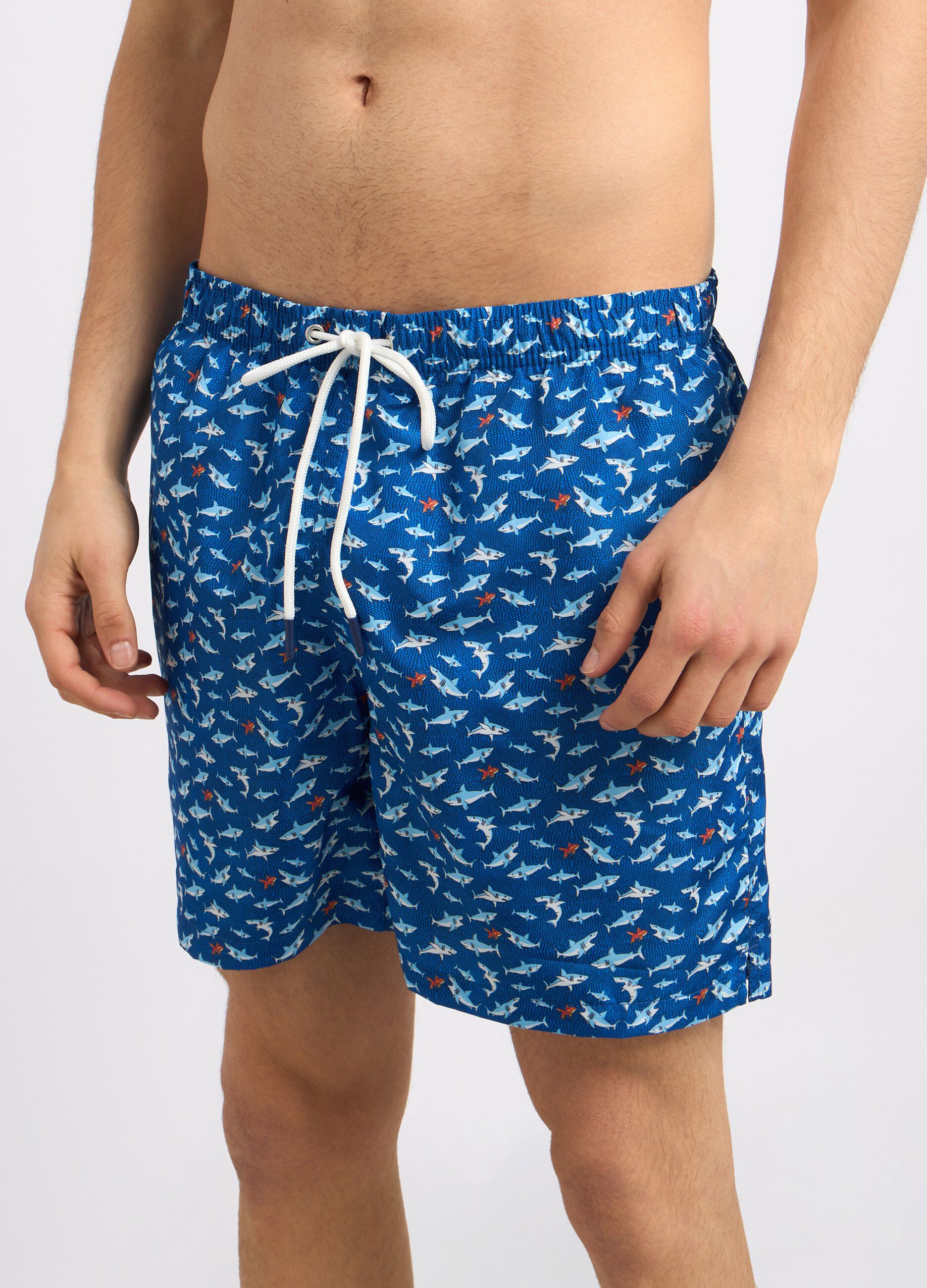 Costume shorts con stampa uomo_2