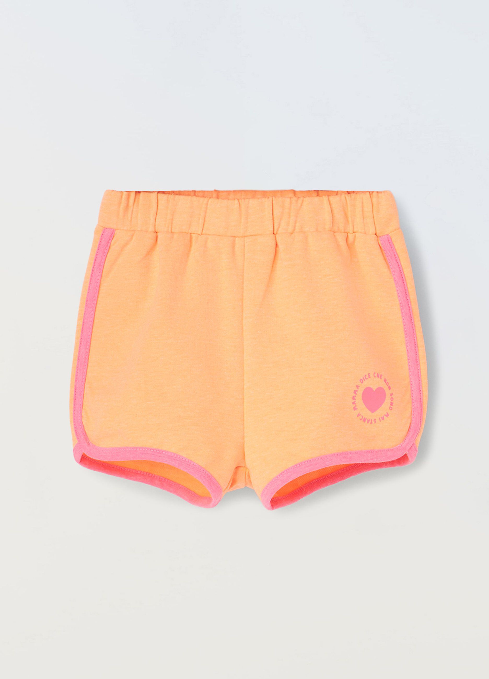 Shorts in misto cotone stretch neonata_0