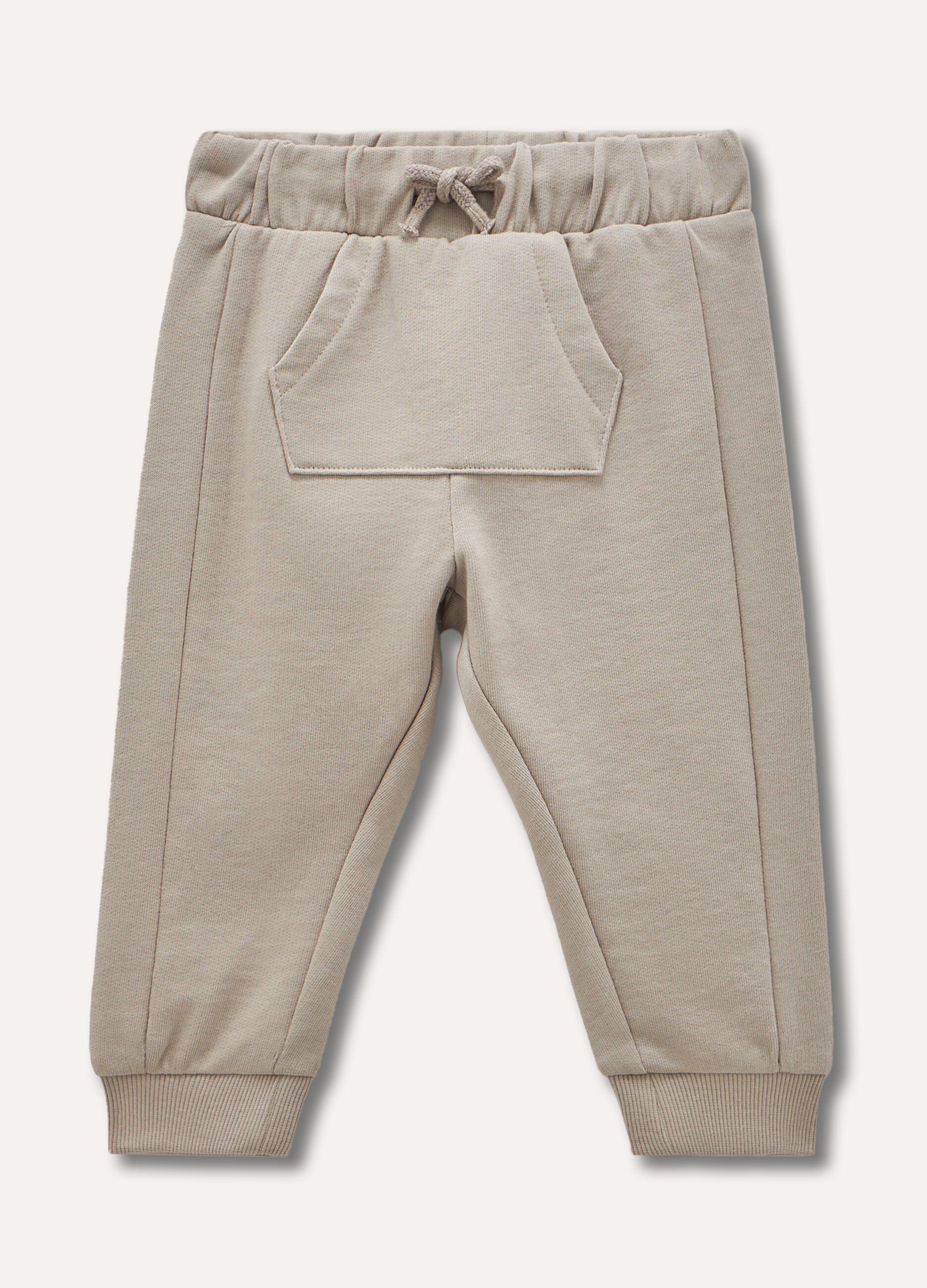 Jogger in puro cotone neonato_0