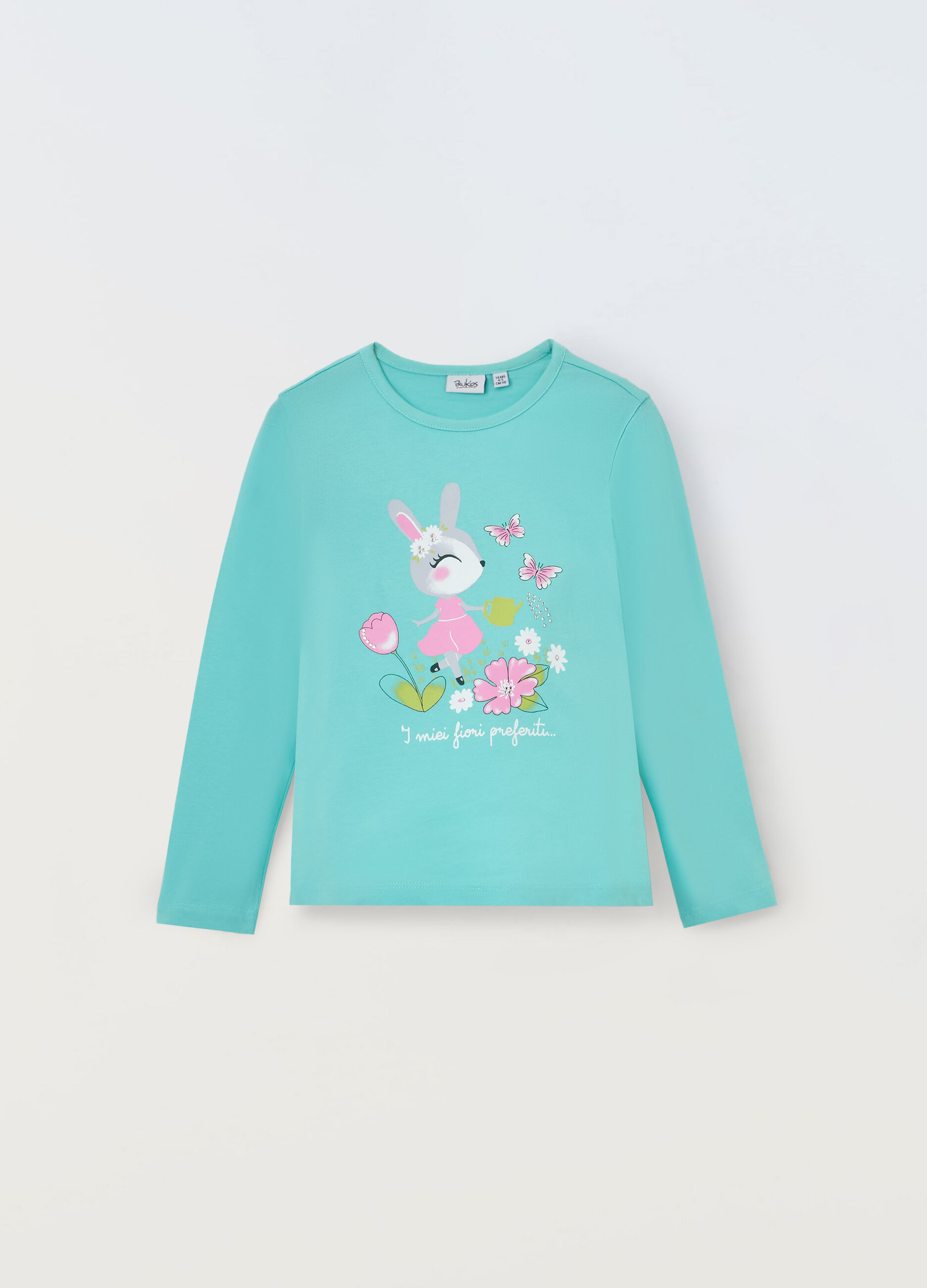 T-shirt in puro cotone bambina_0