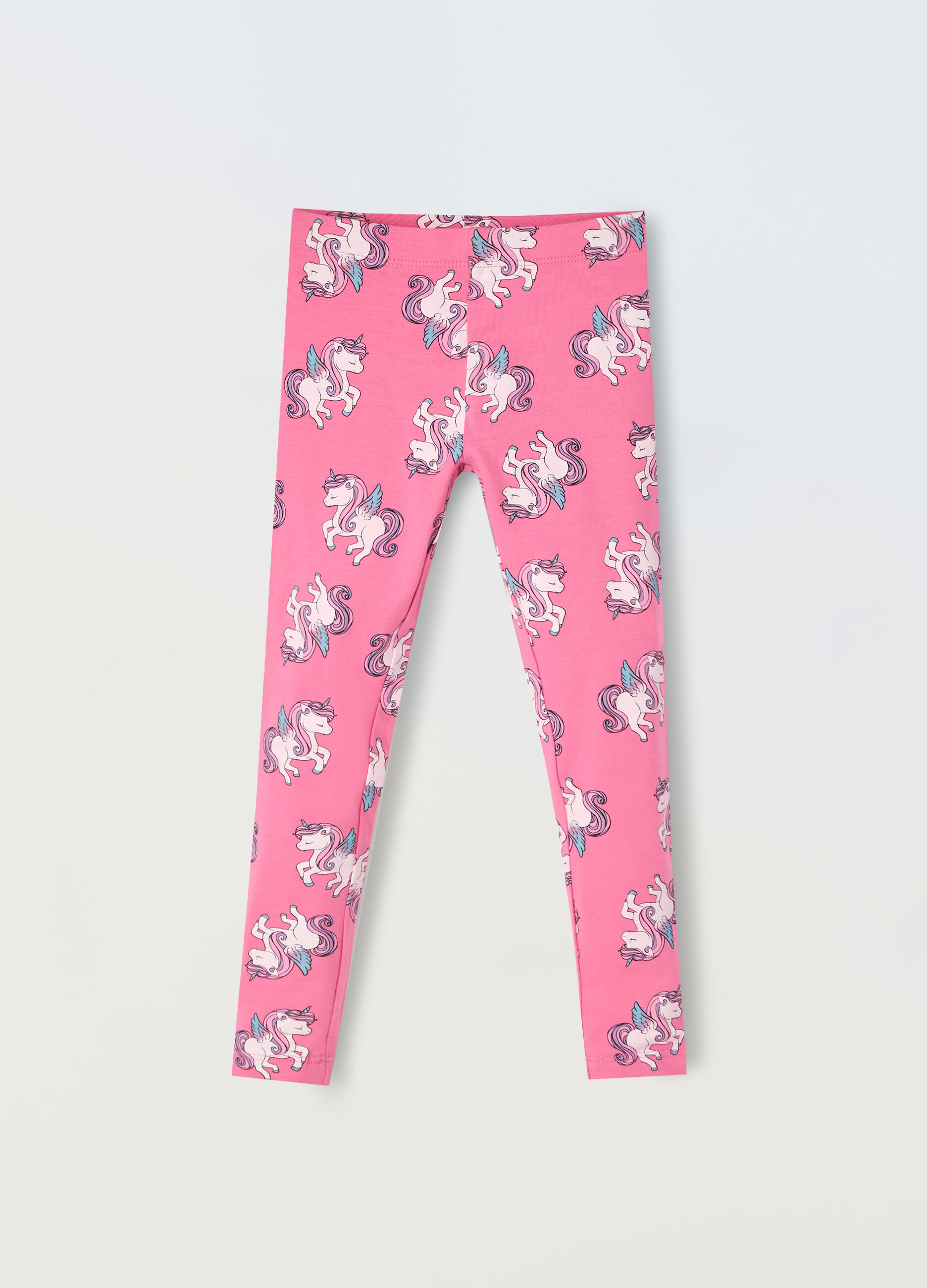 Leggings in cotone stretch bambina_0