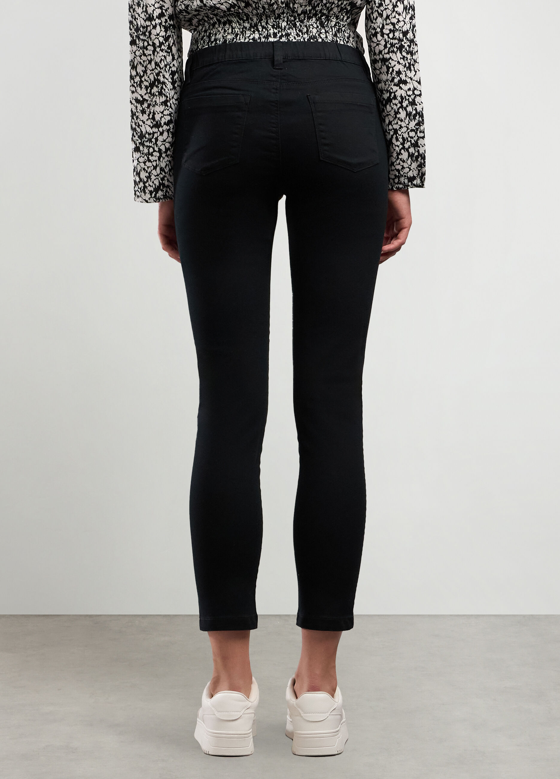 Jeggings in misto cotone stretch donna_1