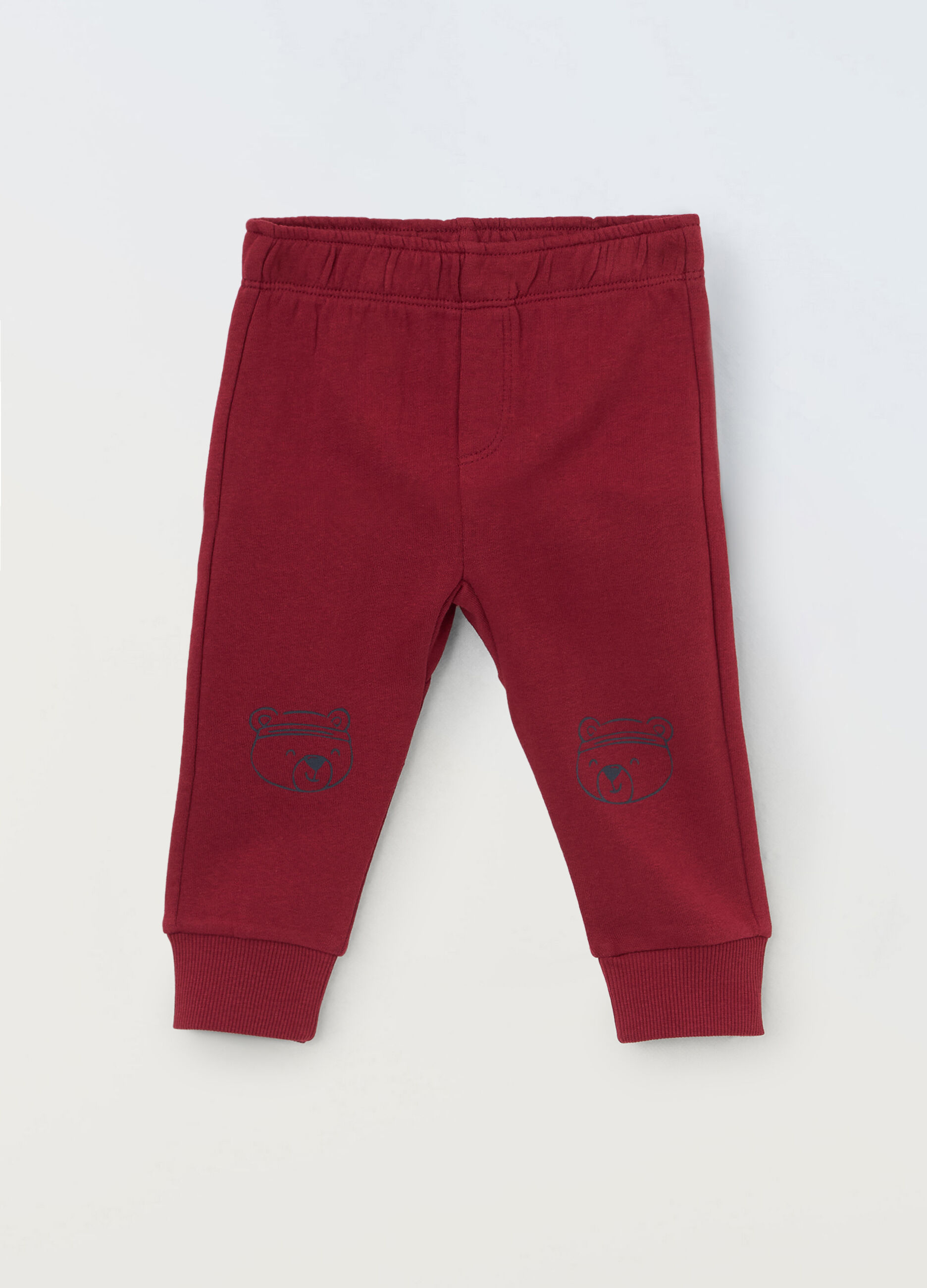 Joggers in french terry di puro cotone neonato_0