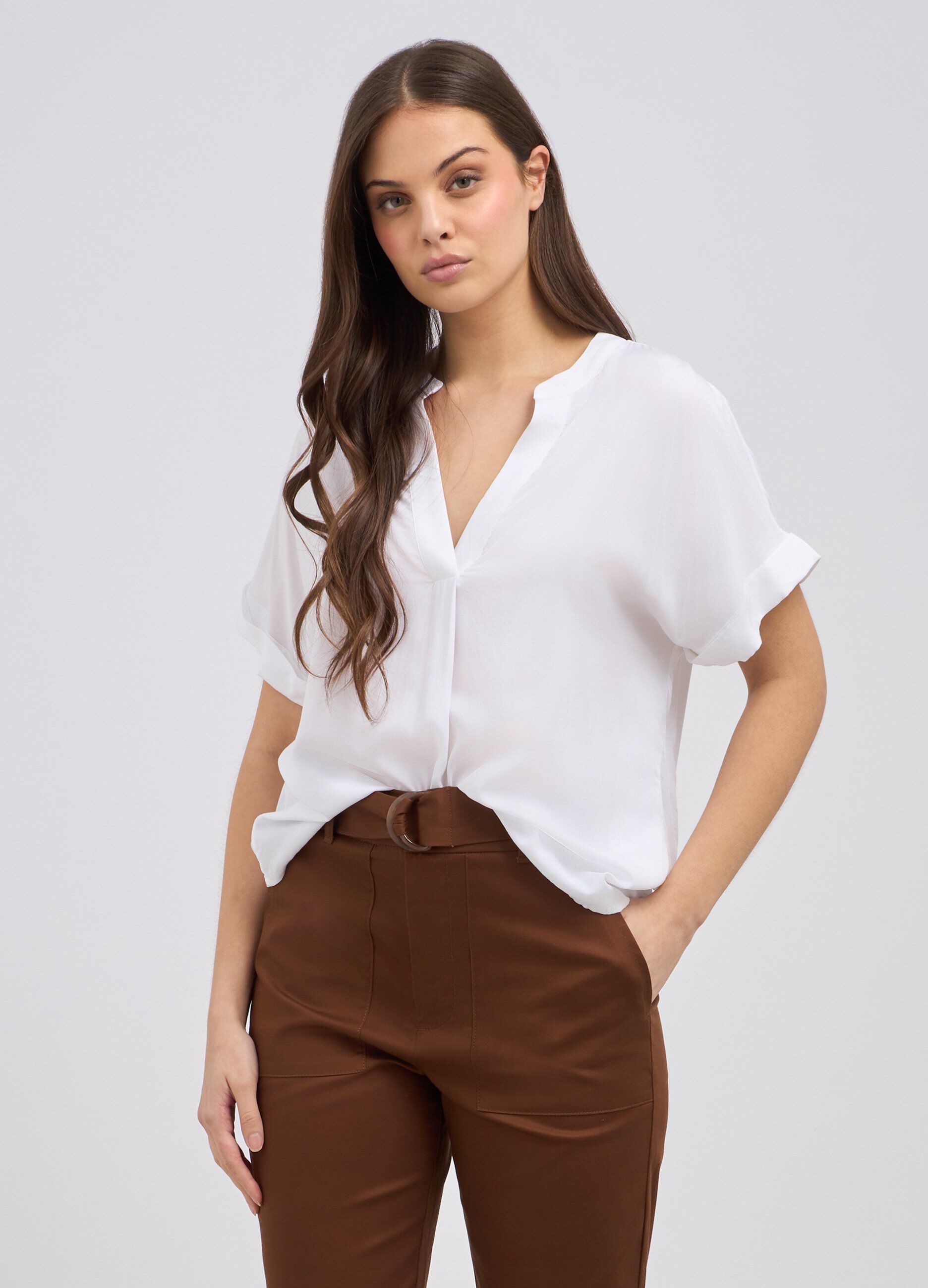 Blusa in pura viscosa donna_0