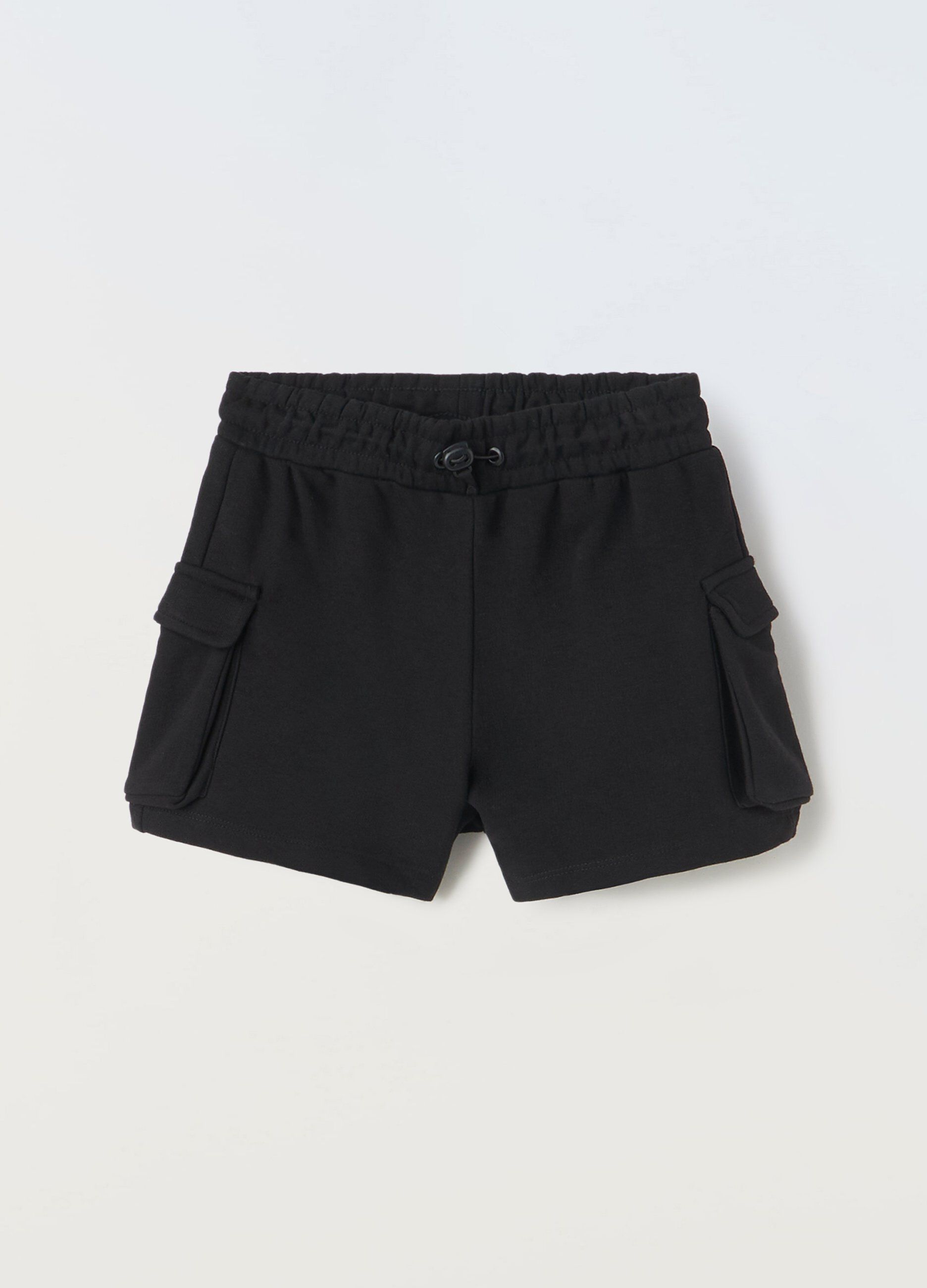 Shorts cargo in misto cotone ragazza_0