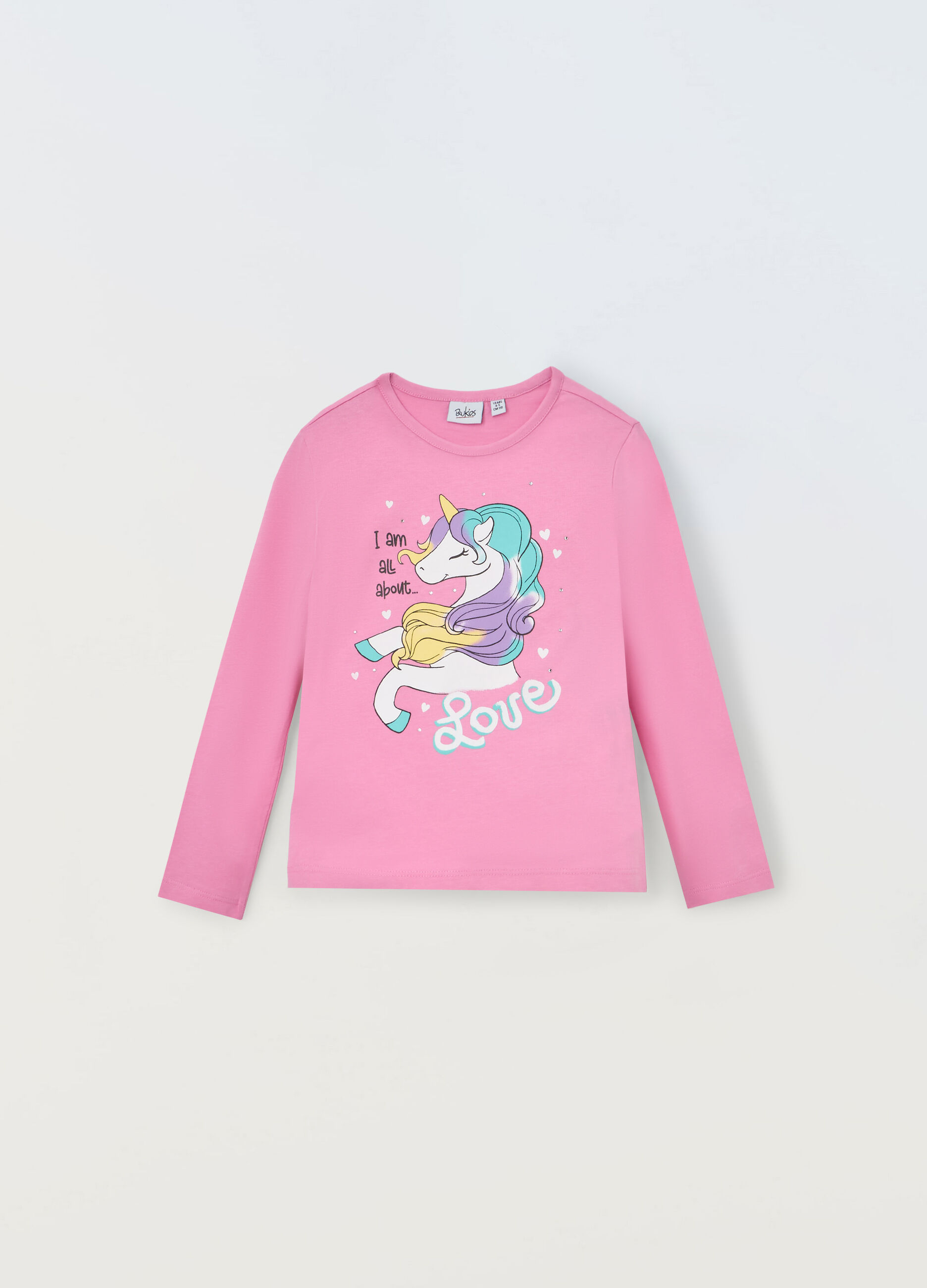 T-shirt in puro cotone bambina_0