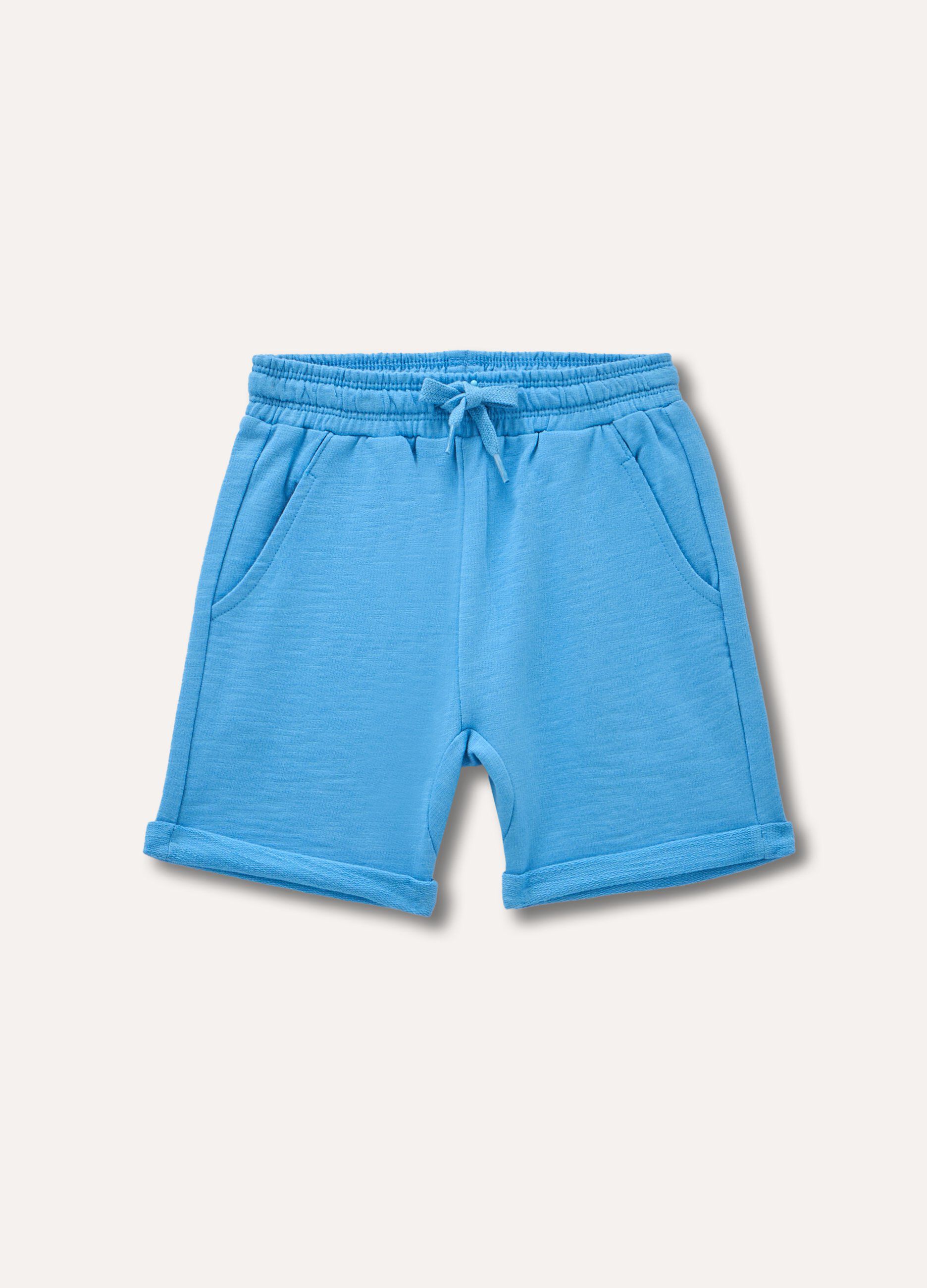 Shorts in puro cotone neonato_0