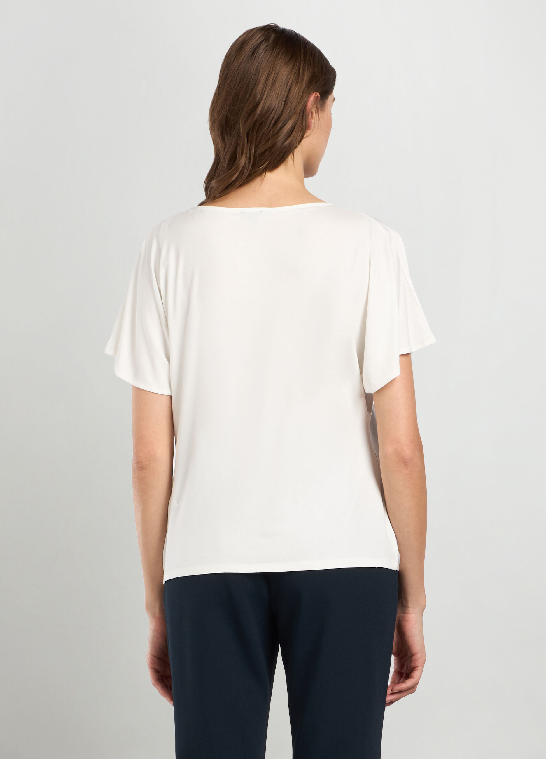 T-shirt kimono in raso di viscosa stretch_1