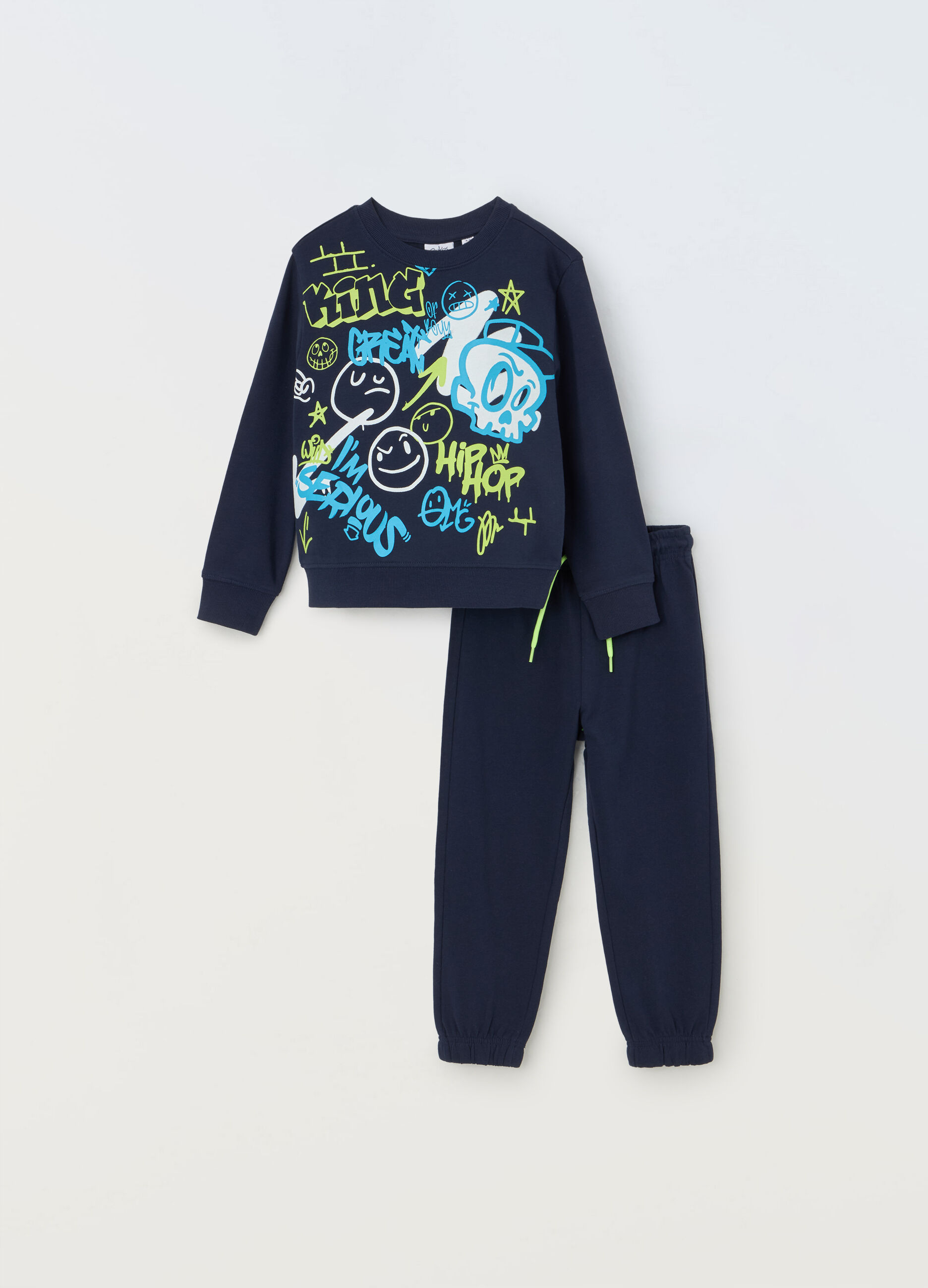 Jogging set in puro cotone bambino