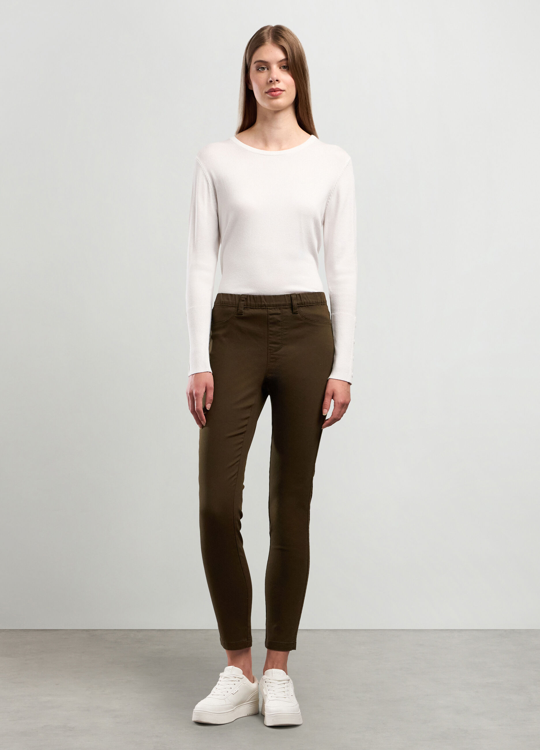 Jeggings in misto cotone stretch donna_0