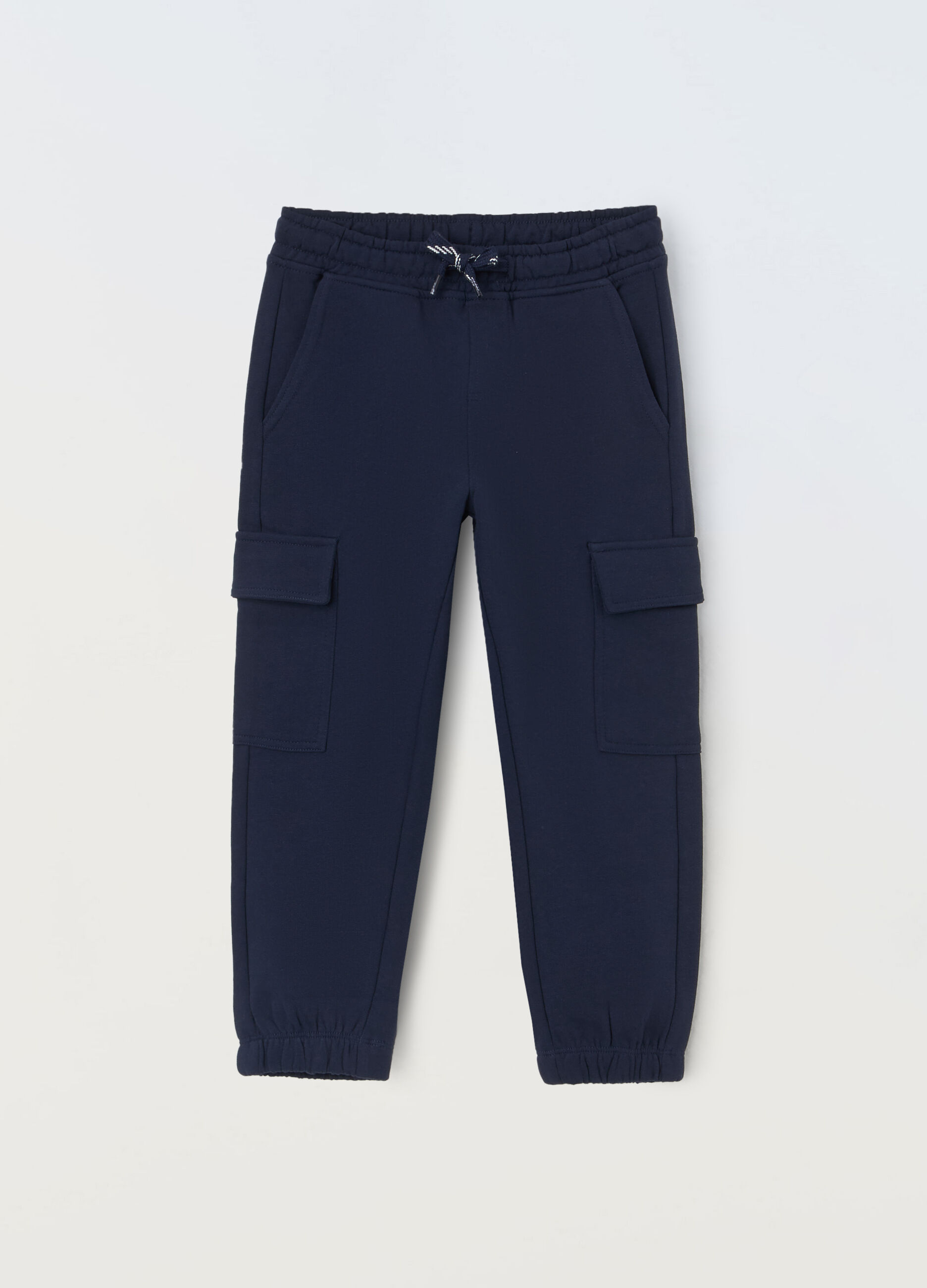 Jogger cargo in puro cotone bambino_0