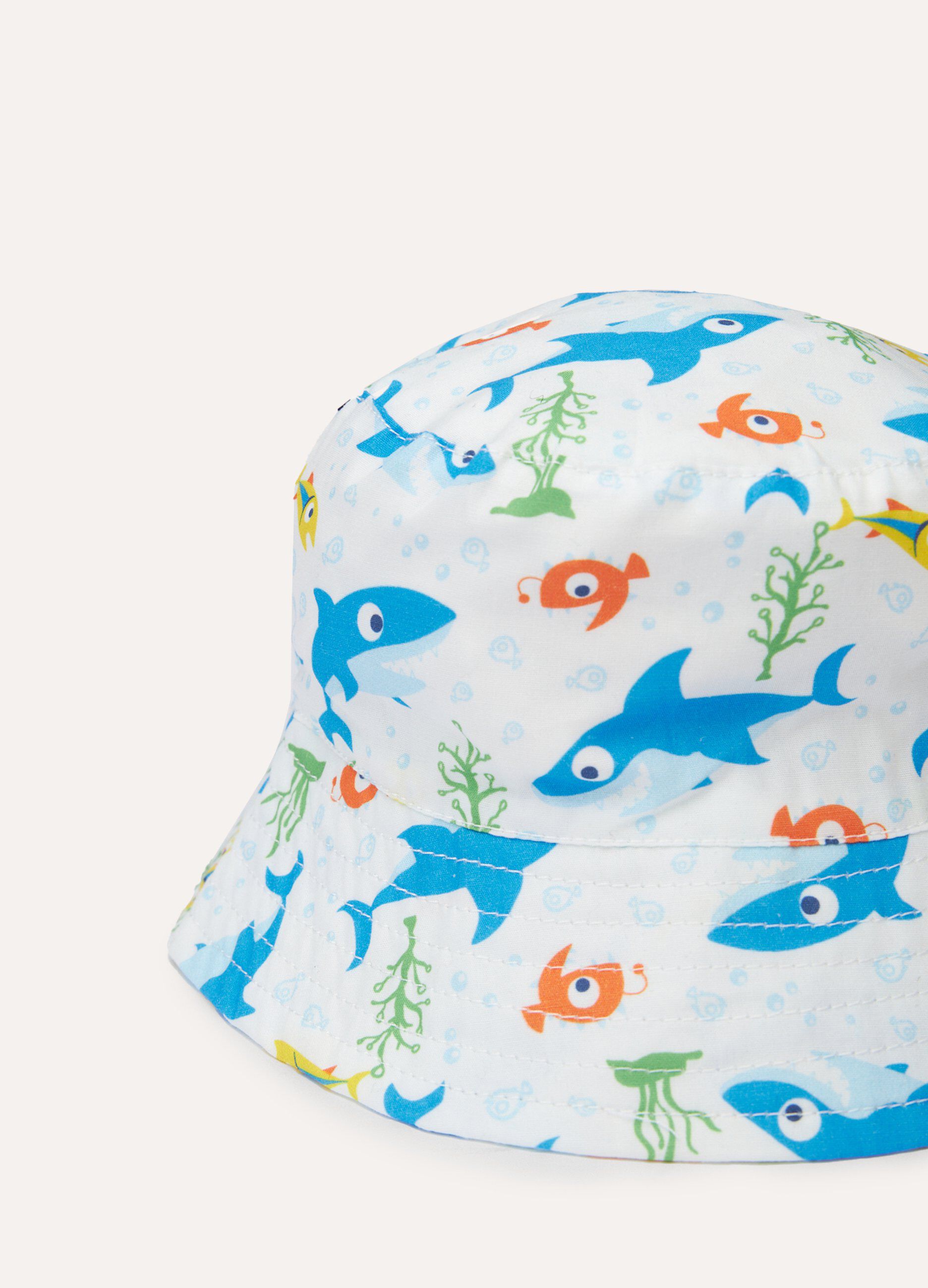 Cappello da pescatore in puro cotone neonato_1