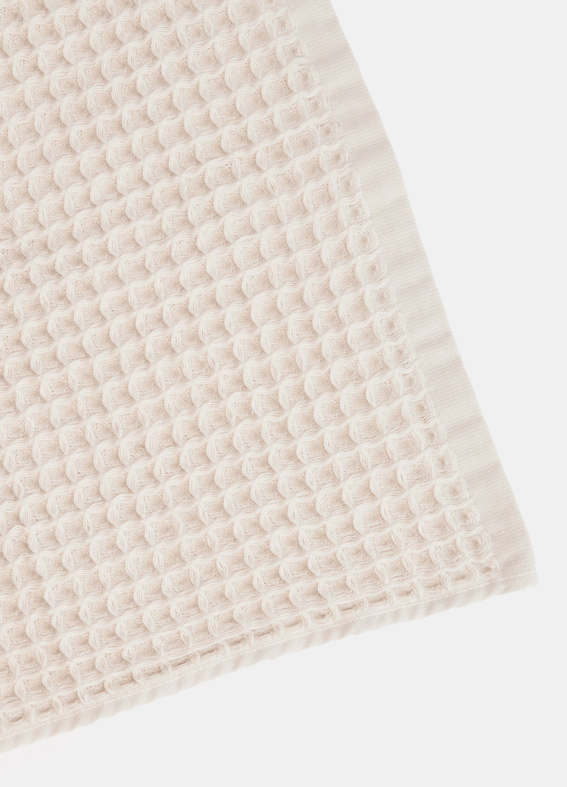 Asciugamano degli ospiti in puro cotone waffle Made in Portogallo