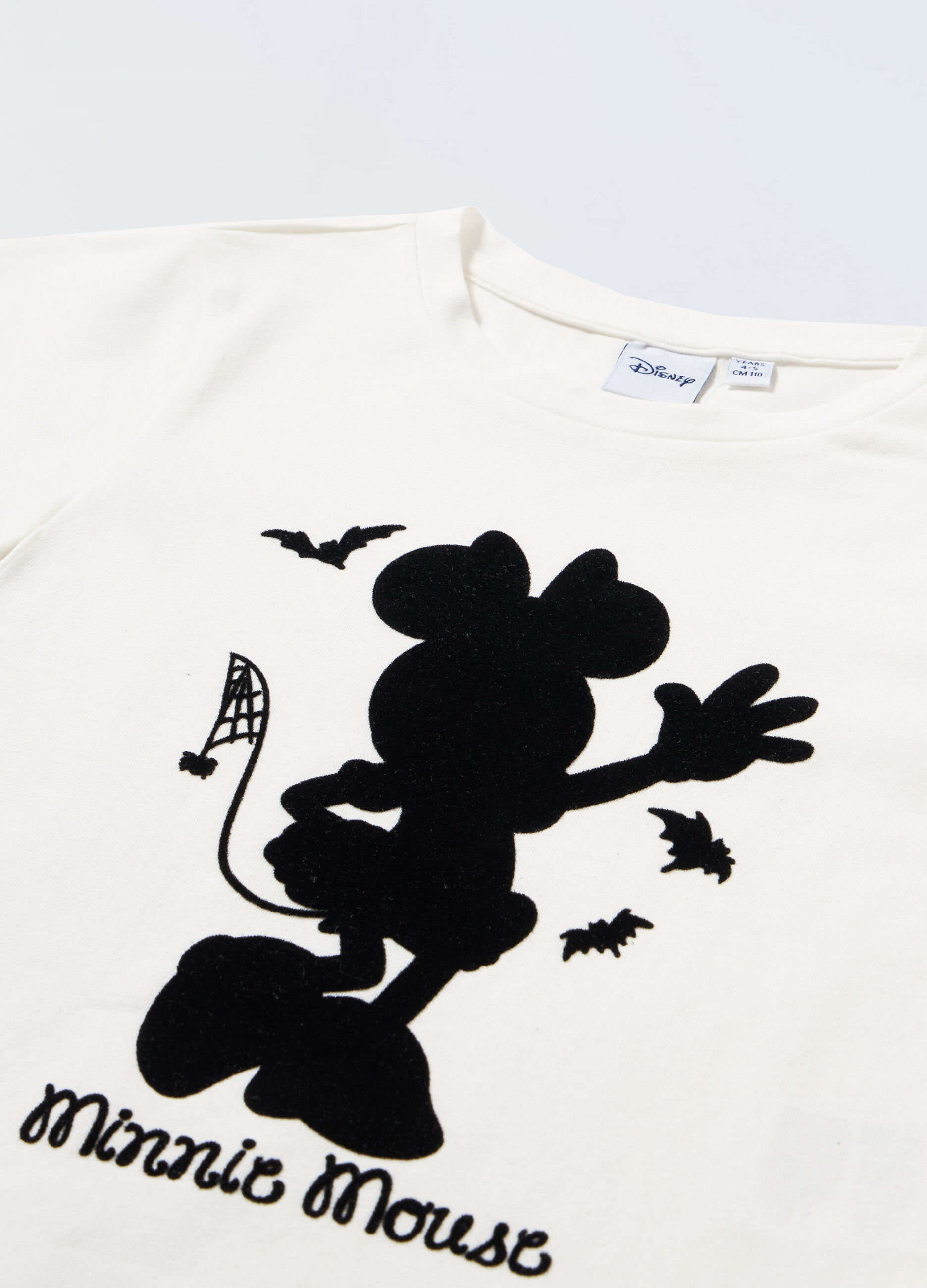 T-shirt Minnie in cotone stretch a maniche lunghe bambina_1