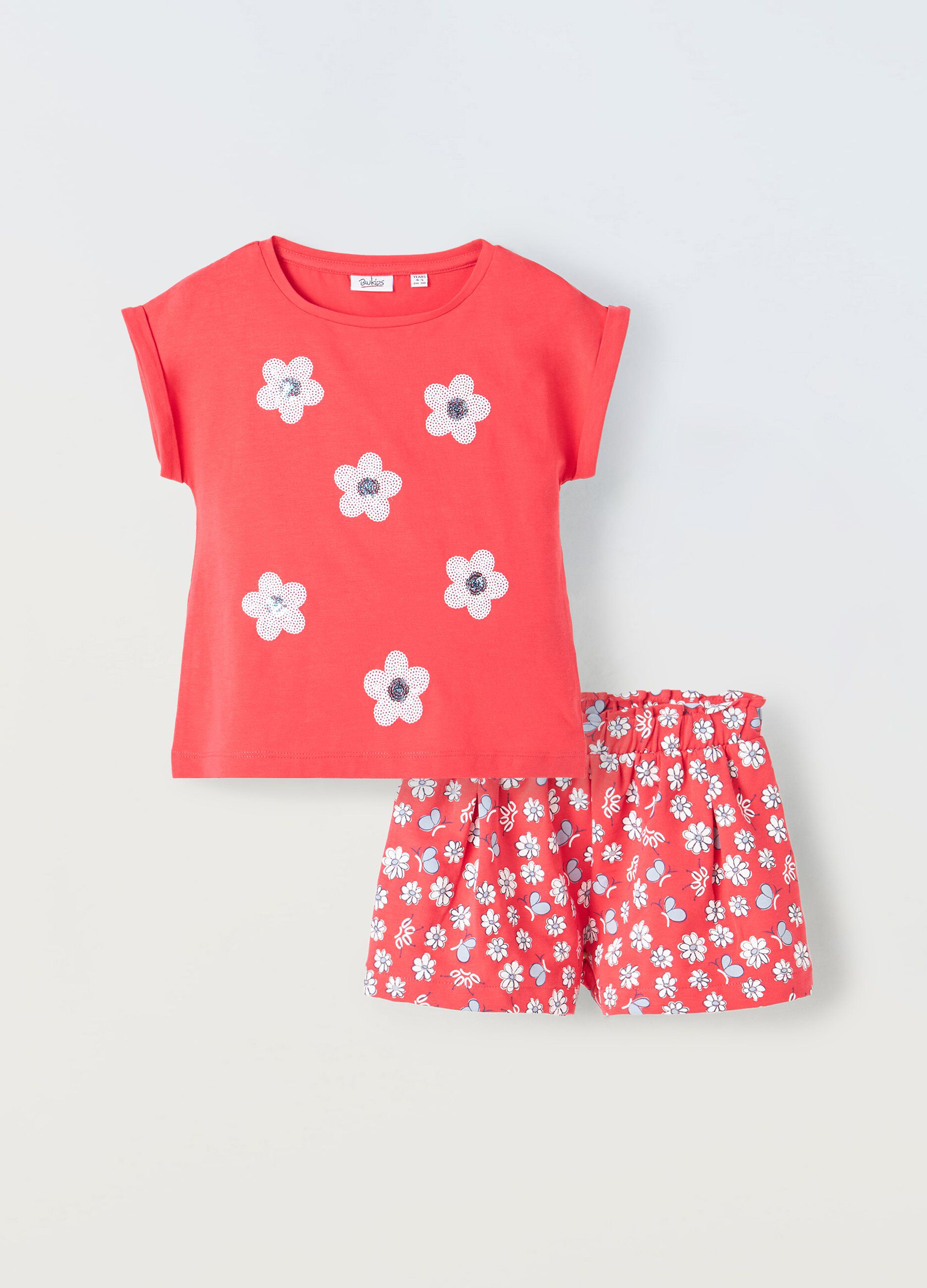 Jogging set in cotone stretch bambina_0