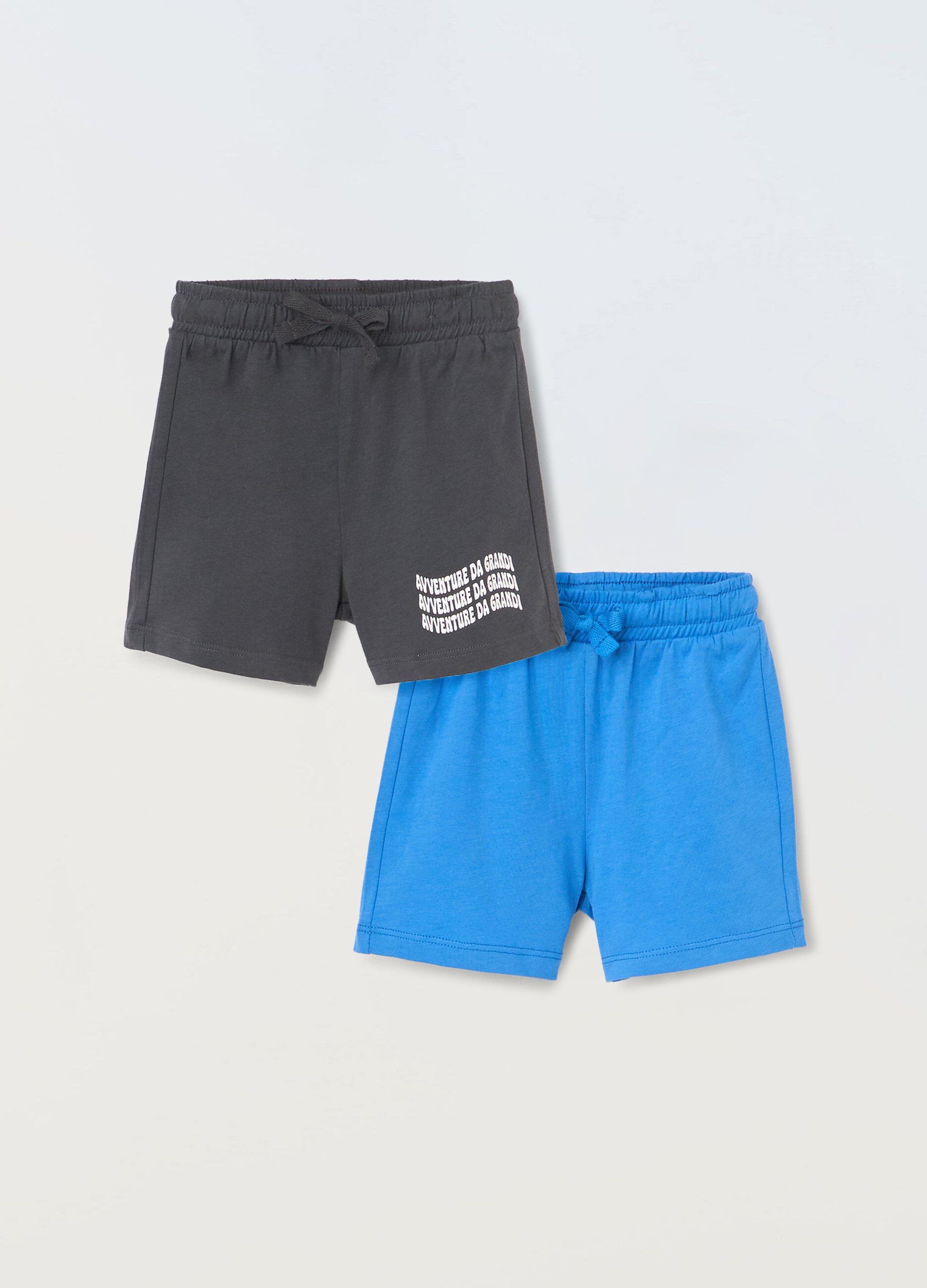 Pack 2 shorts in cotone neonato_0