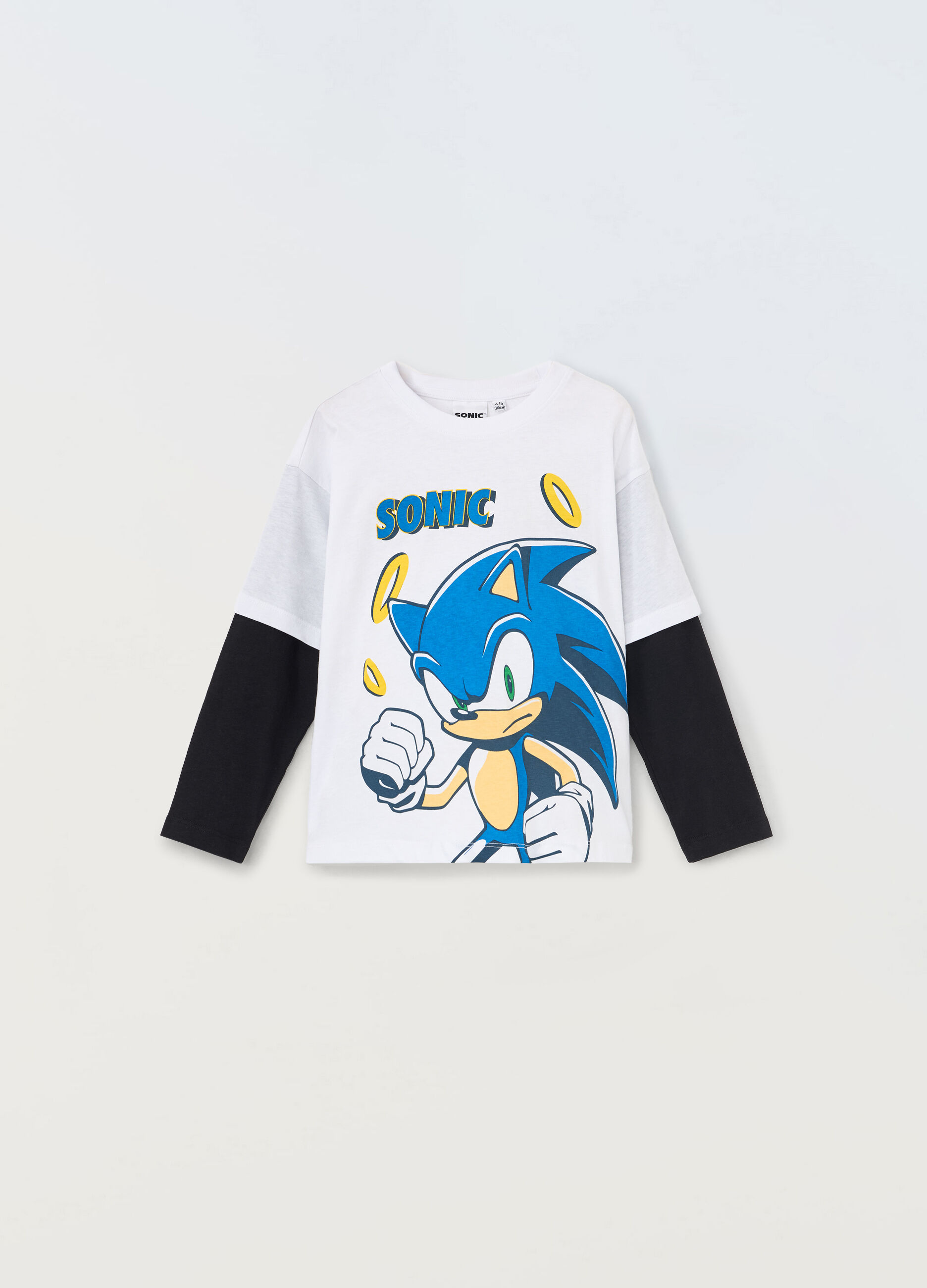 T-shirt Sonic a maniche lunghe bambino_0