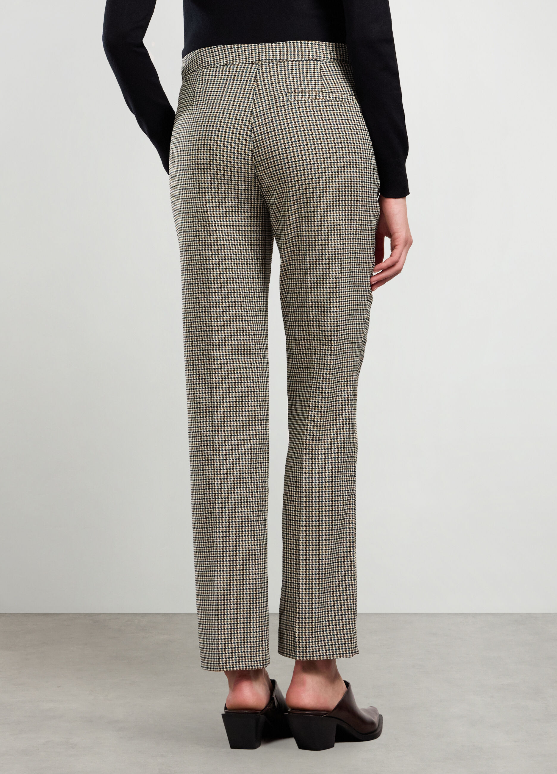 Pantaloni in tessuto jacquard donna_1