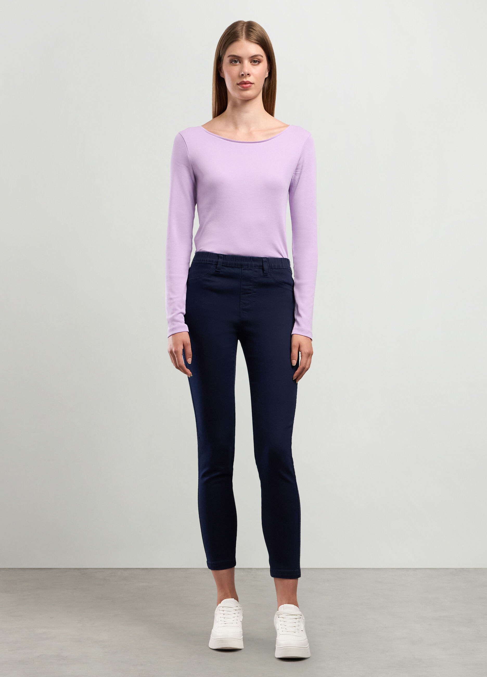 Jeggings in misto cotone stretch donna_0